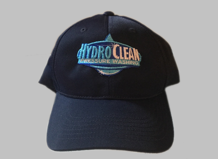 embroidery on hats for local pressure washing company in hickory north carolina